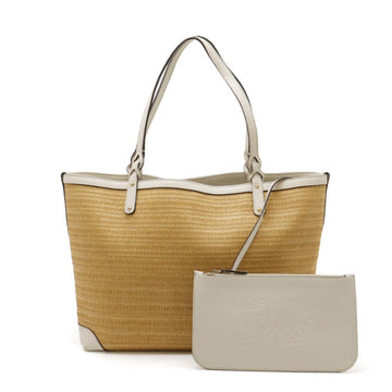 White Canvas Gucci Tote