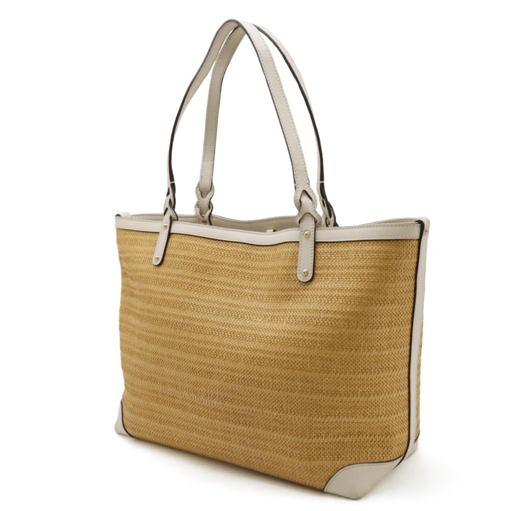 White Canvas Gucci Tote