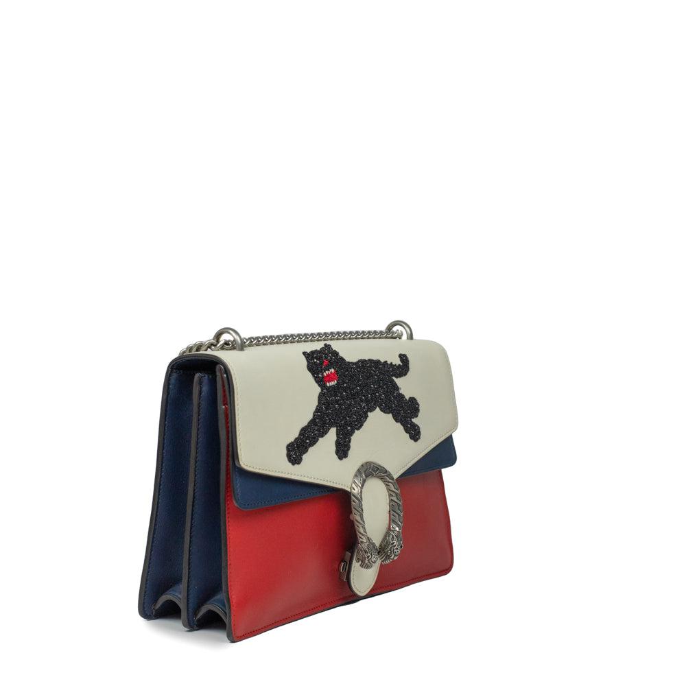 White Leather Gucci Dionysus