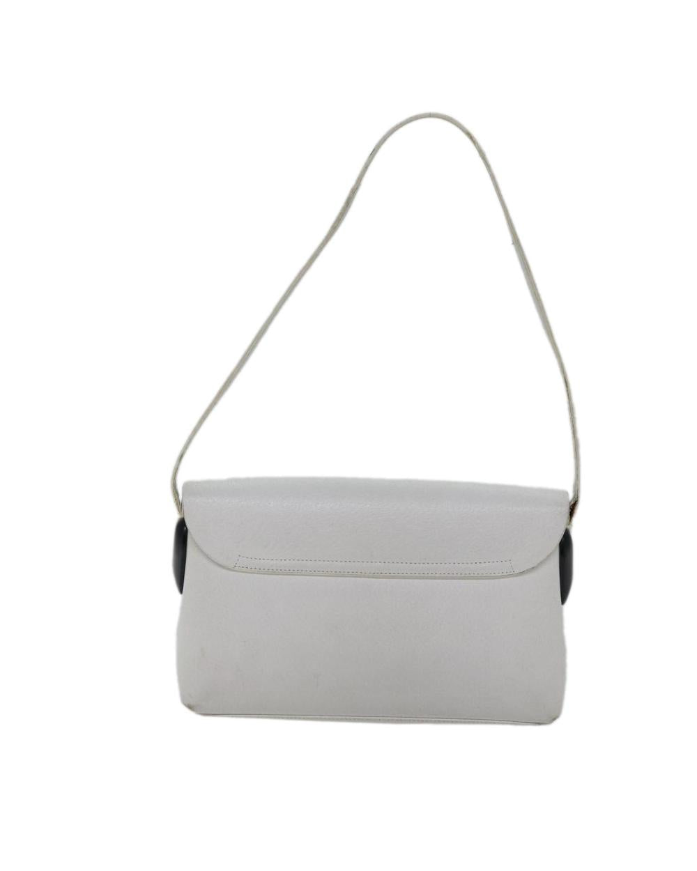 White Leather Gucci Shoulder Bag
