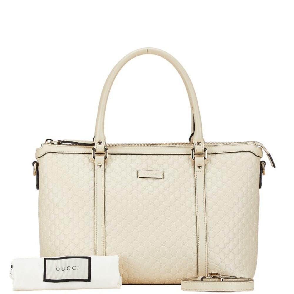 White Leather Gucci Handbag