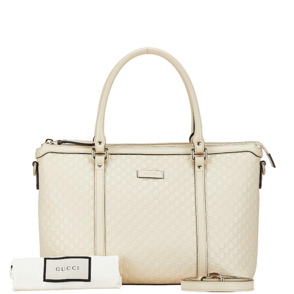 White Leather Gucci Handbag
