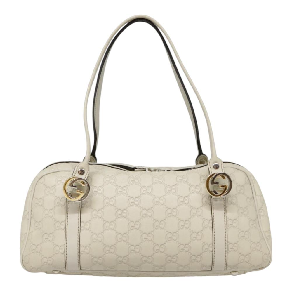 White Leather Gucci Handbag