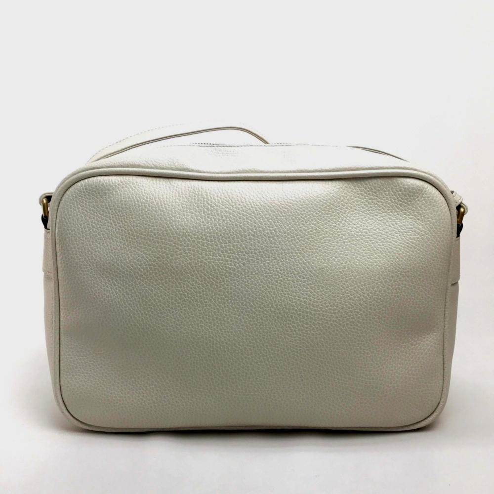 White Leather Gucci Shoulder Bag