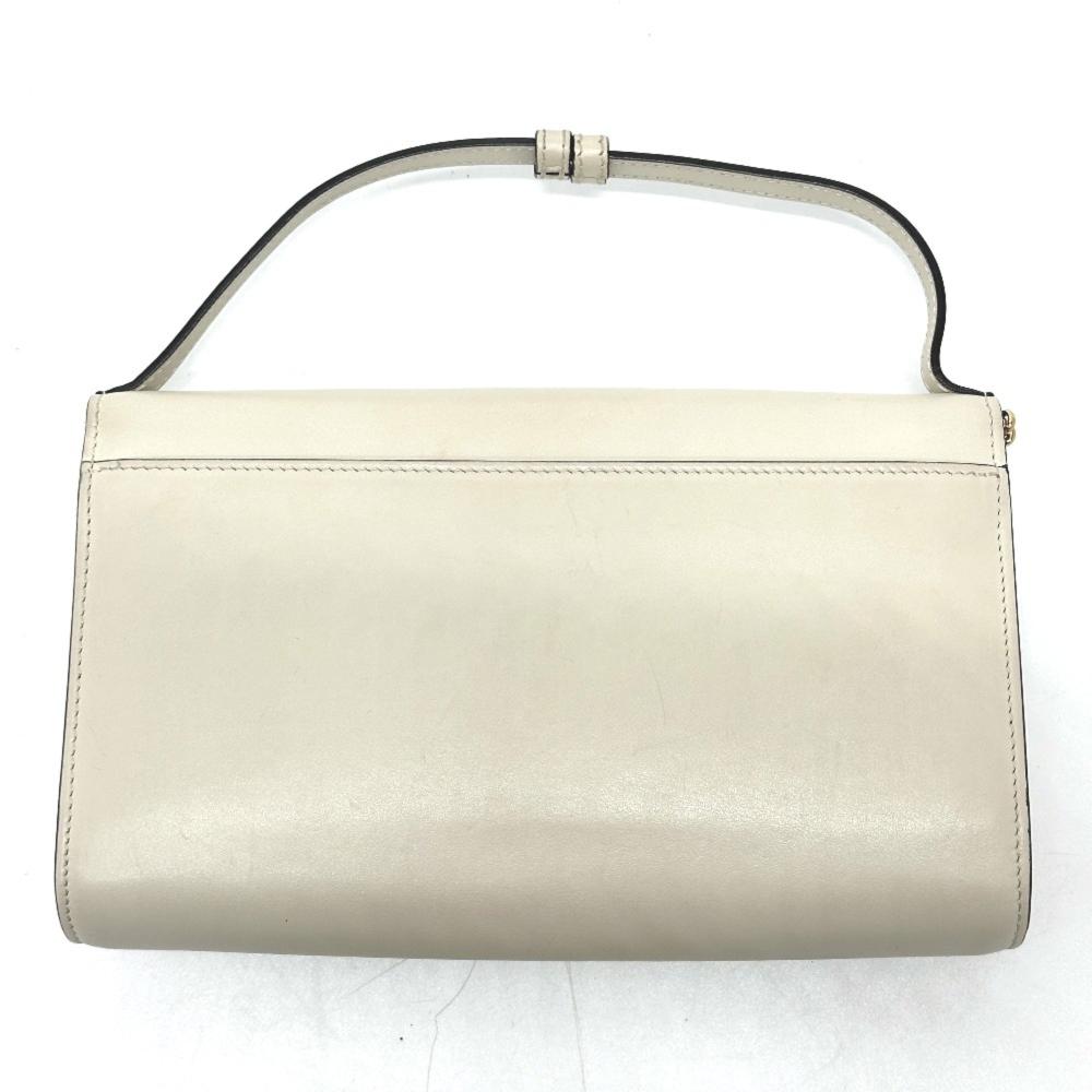 White Leather Gucci Shoulder Bag