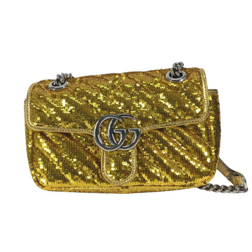Yellow Fabric Gucci Marmont