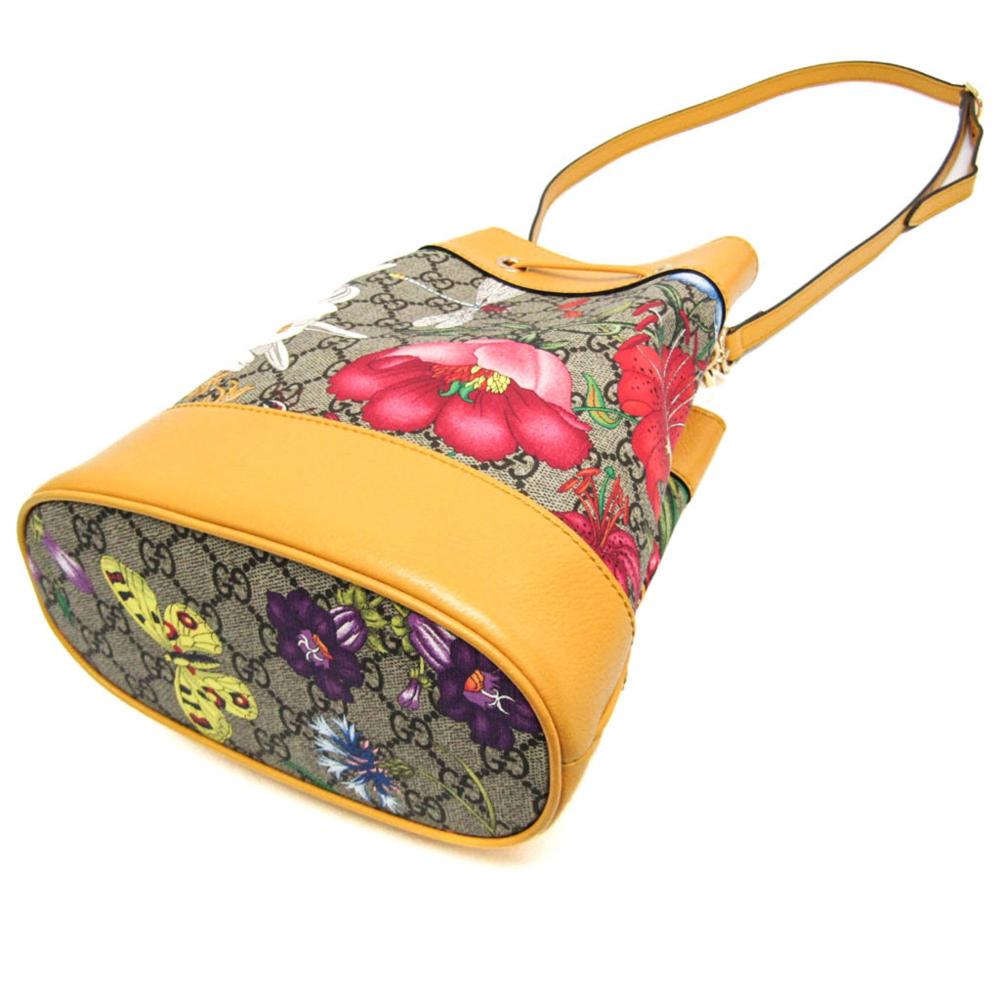 Yellow Leather Gucci Ophidia