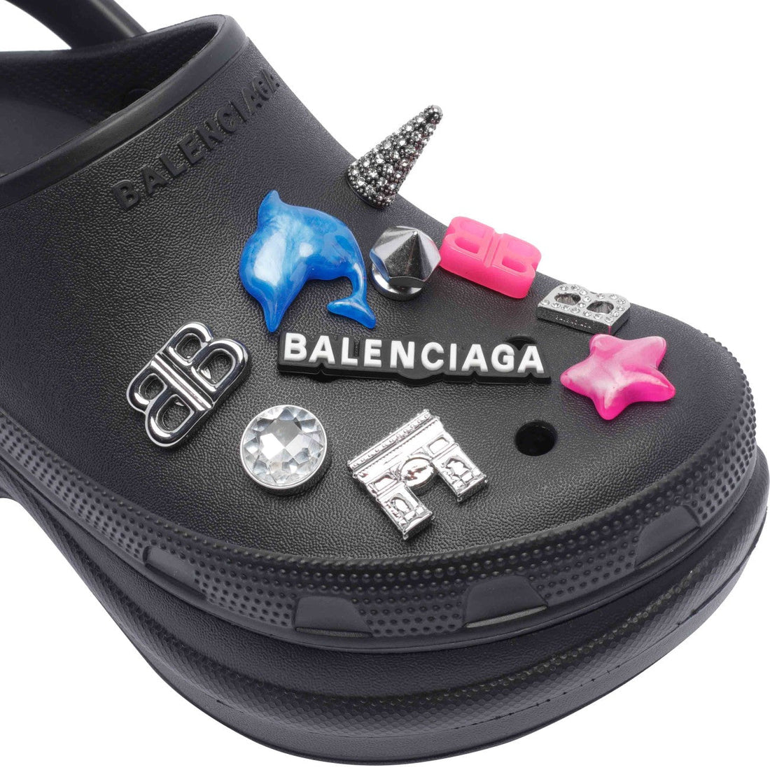 Balenciaga Women Jibbitz Crocs Sabot
