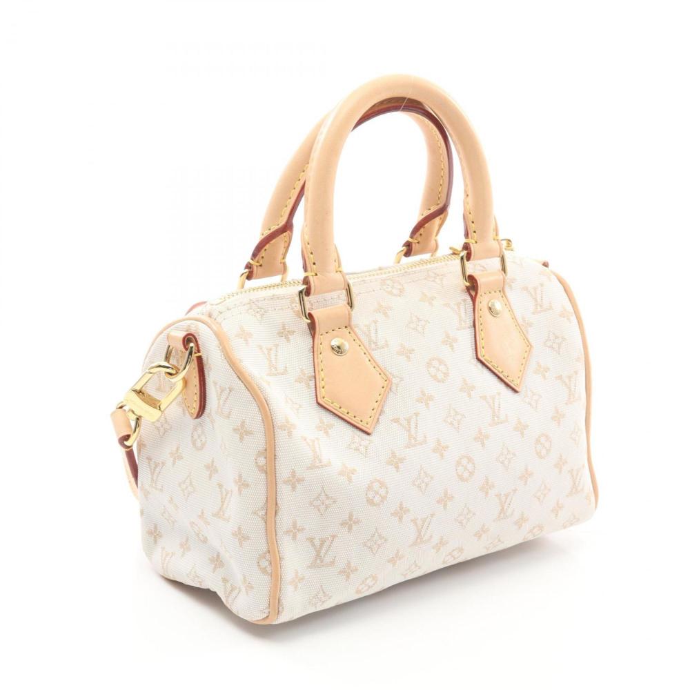 Beige Canvas Louis Vuitton Handbag