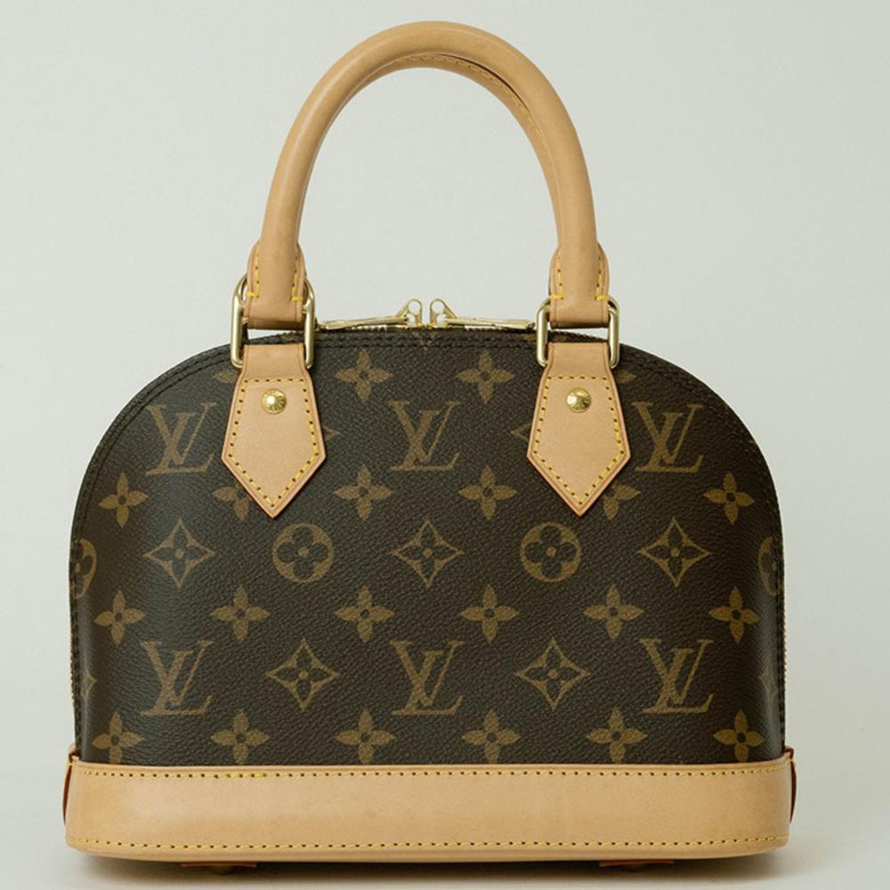 Beige Fabric Louis Vuitton Handbag