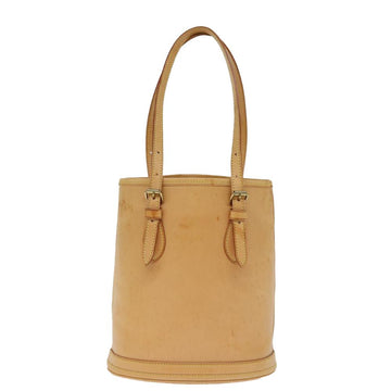 Beige Leather Louis Vuitton Shoulder Bags