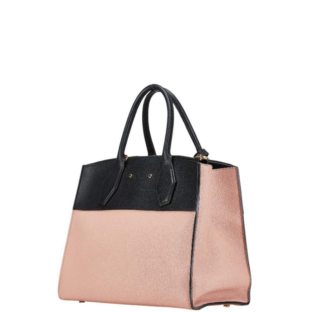 Beige Leather Louis Vuitton City Steamer