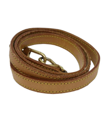 Beige Leather Louis Vuitton Shoulder Bags