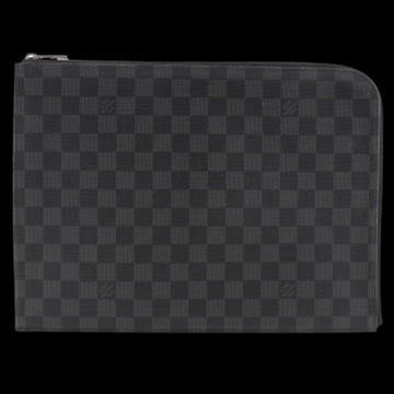 Black Canvas Louis Vuitton Clutch