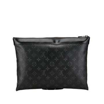 Black Canvas Louis Vuitton Clutch