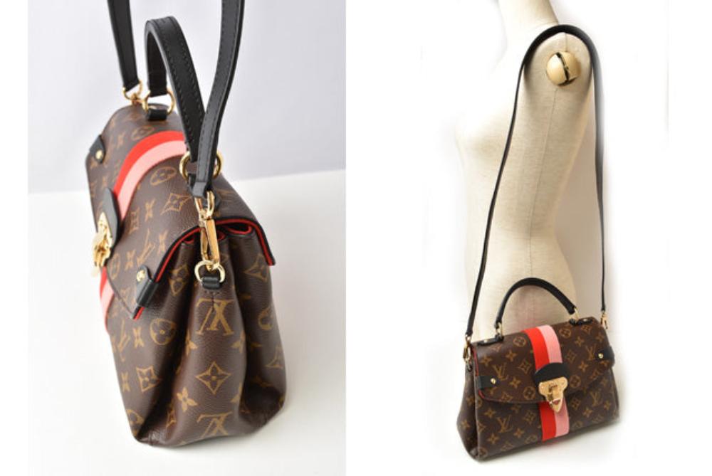 Black Canvas Louis Vuitton Handbag