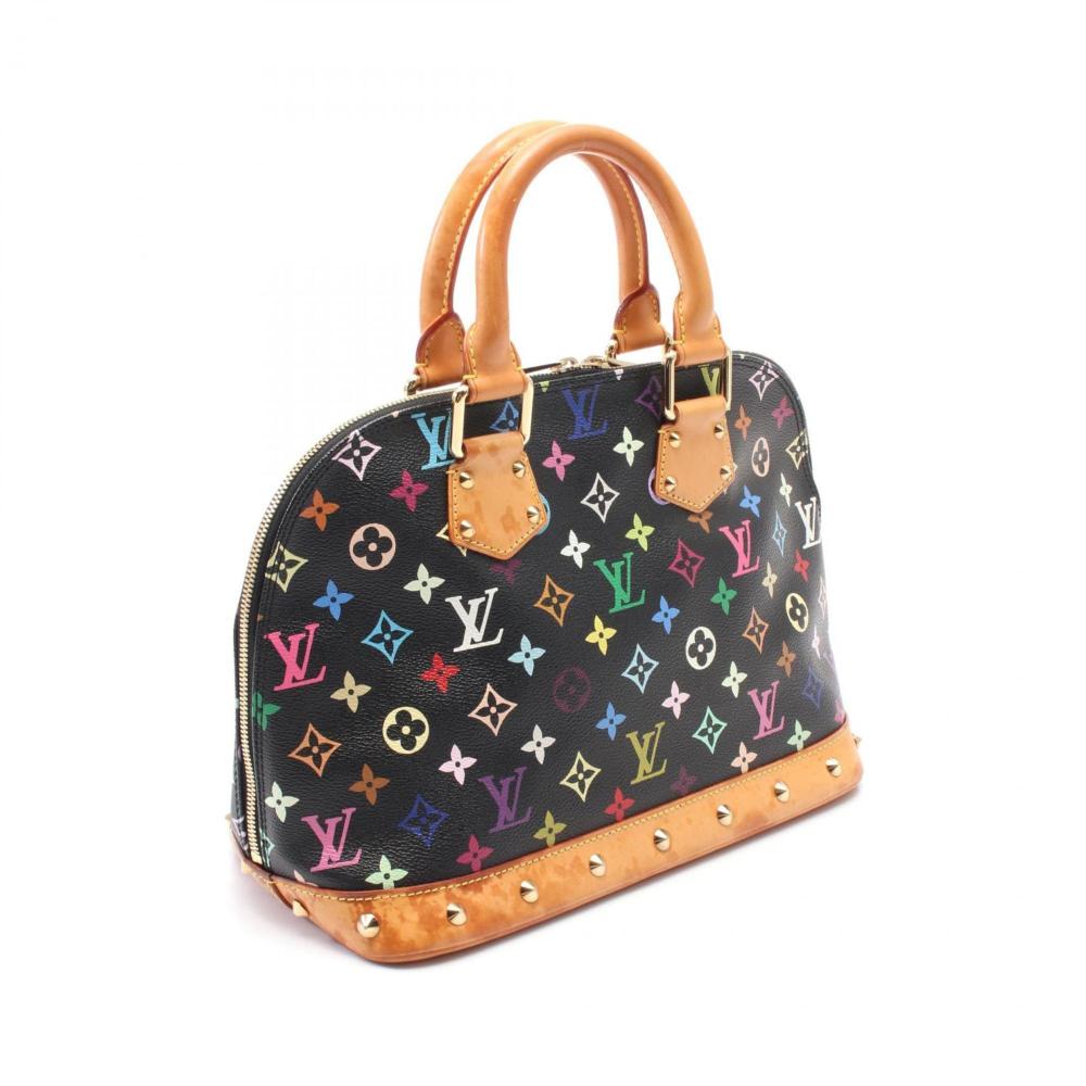Black Canvas Louis Vuitton Handbag