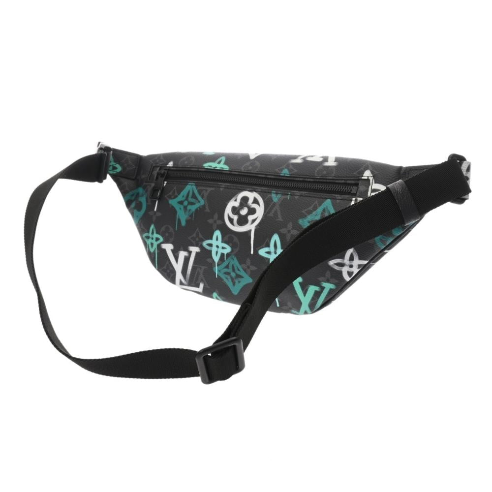 Black Fabric Louis Vuitton Bumbag