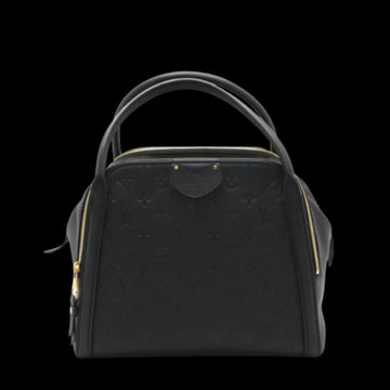 Black Leather Louis Vuitton Handbag