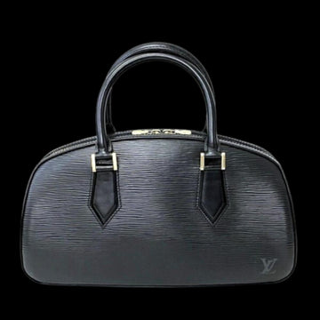 Black Leather Louis Vuitton Handbag