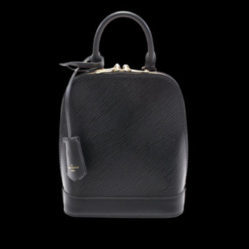 Black Leather Louis Vuitton Alma