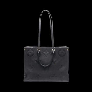 Black Leather Louis Vuitton Onthego