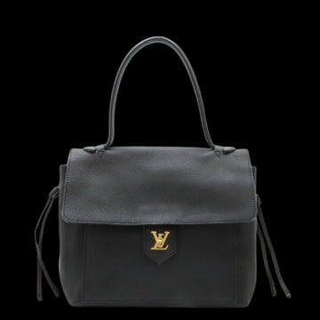 Black Leather Louis Vuitton Handbag