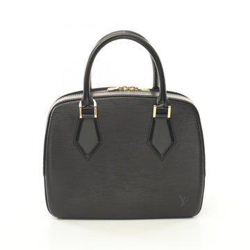 Black Leather Louis Vuitton Handbag