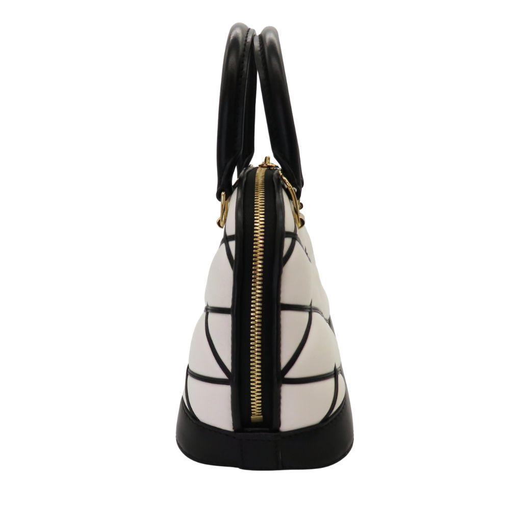 Black Leather Louis Vuitton Alma