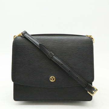 Black Leather Louis Vuitton Shoulder Bags