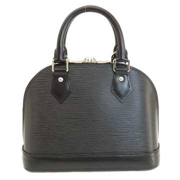 Black Leather Louis Vuitton Handbag