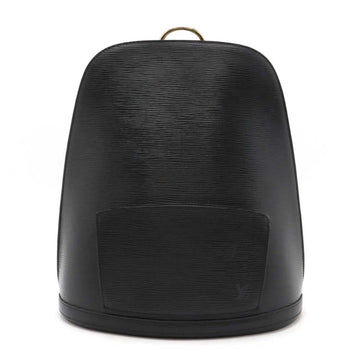 Black Leather Louis Vuitton Backpack