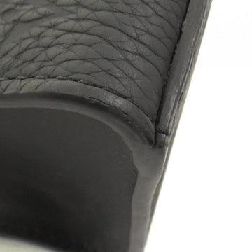 Black Leather Louis Vuitton Sac Plat