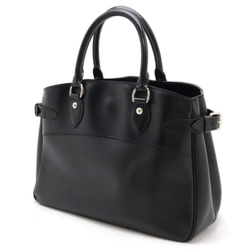 Black Leather Louis Vuitton Passy