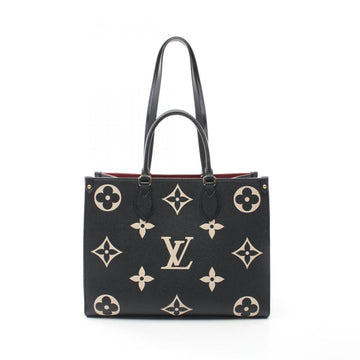Black Leather Louis Vuitton Tote