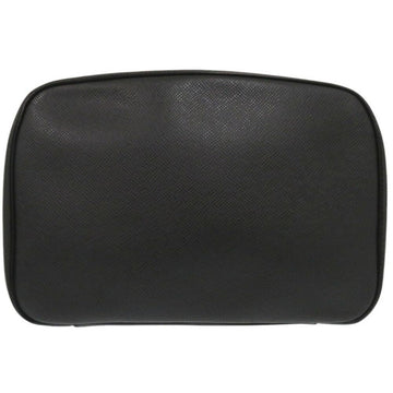 Black Leather Louis Vuitton Clutch