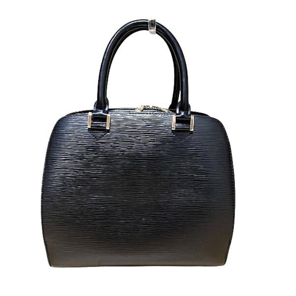 Black Leather Louis Vuitton Handbag
