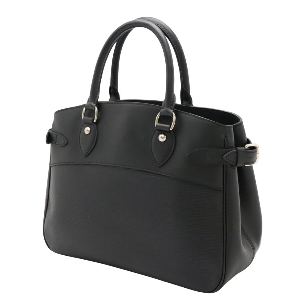 Black Leather Louis Vuitton Passy