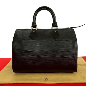 Black Leather Louis Vuitton Speedy