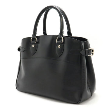 Black Leather Louis Vuitton Passy