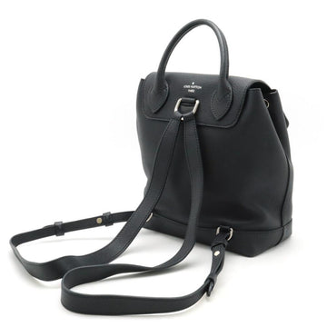 Black Leather Louis Vuitton Backpack