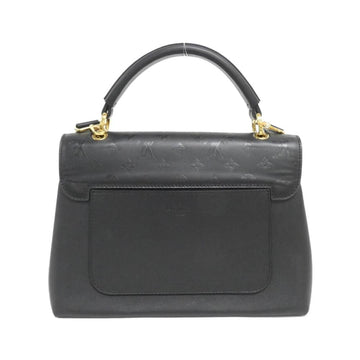 Black Leather Louis Vuitton Handbag