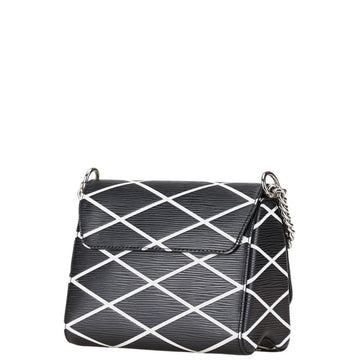 Black Leather Louis Vuitton Twist
