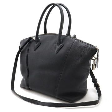 Black Leather Louis Vuitton Lockit