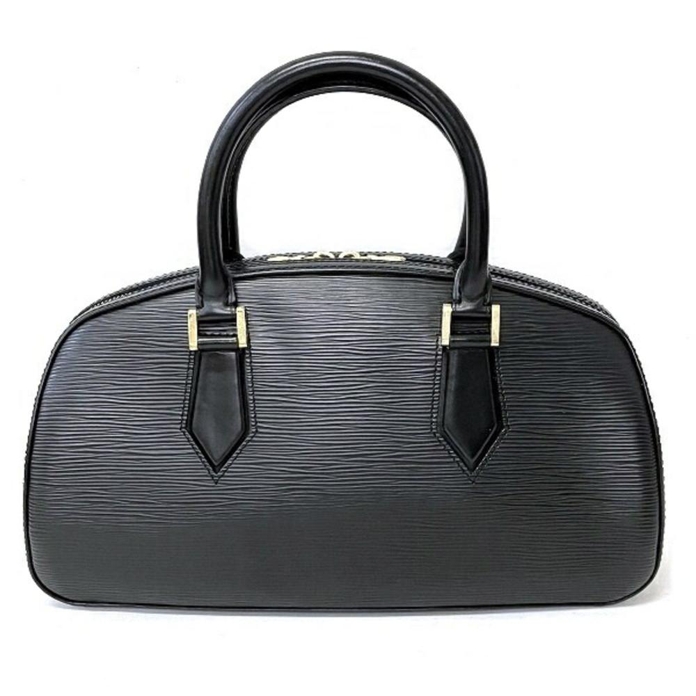 Black Leather Louis Vuitton Handbag
