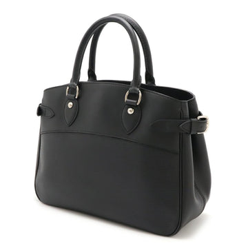 Black Leather Louis Vuitton Passy