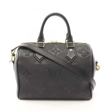 Black Leather Louis Vuitton Handbag