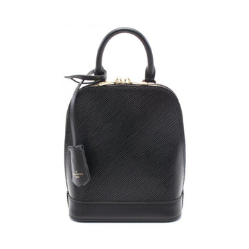 Black Leather Louis Vuitton Backpack