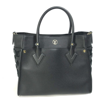 Black Leather Louis Vuitton Handbag