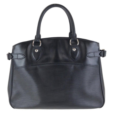 Black Leather Louis Vuitton Handbag